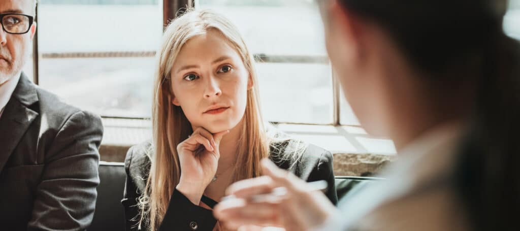 business people talking in a consultation